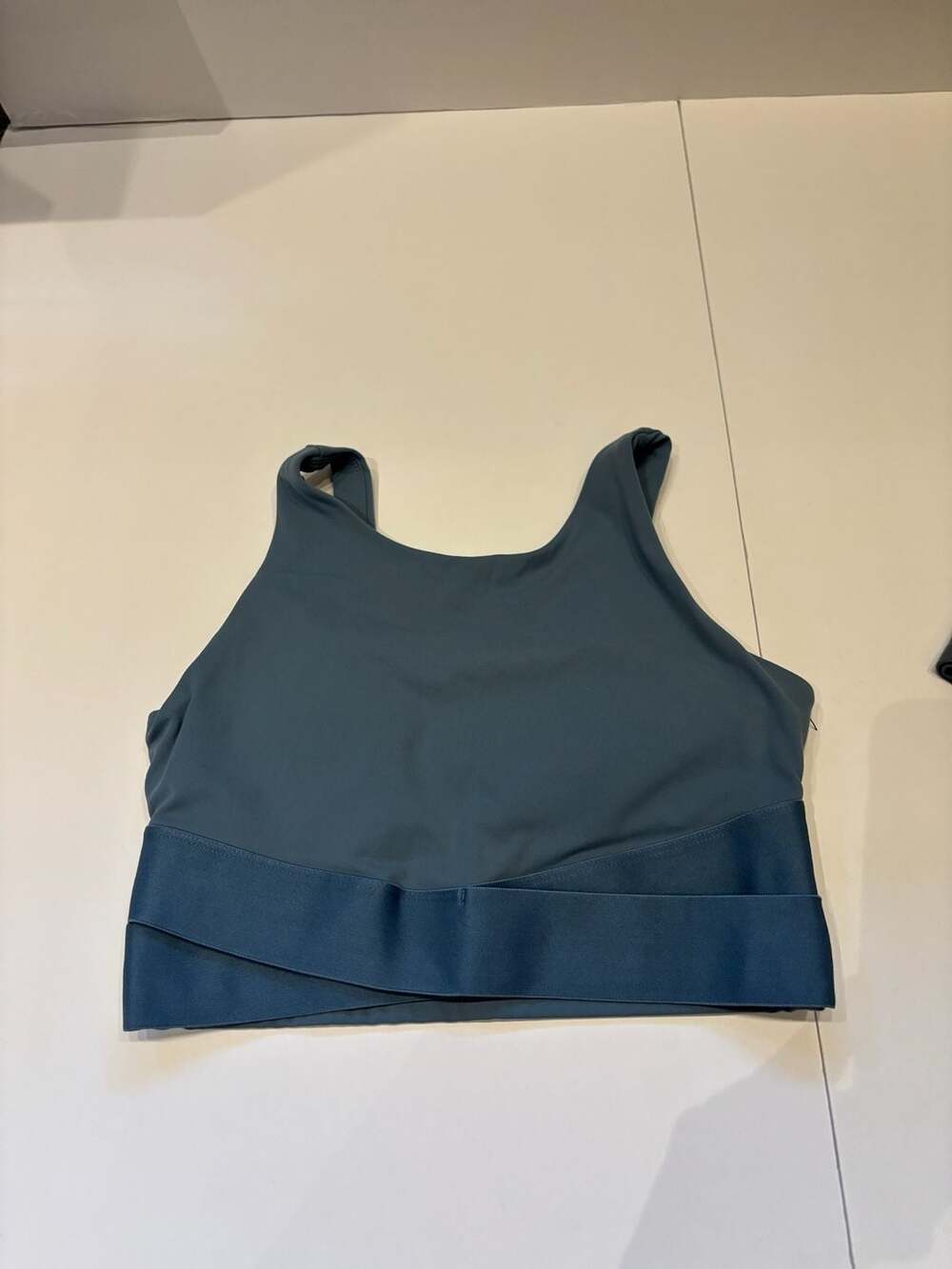 JoyLab Women's High Neck Criss-Cross Wrap Waist Sports Bra Crop Top - XS